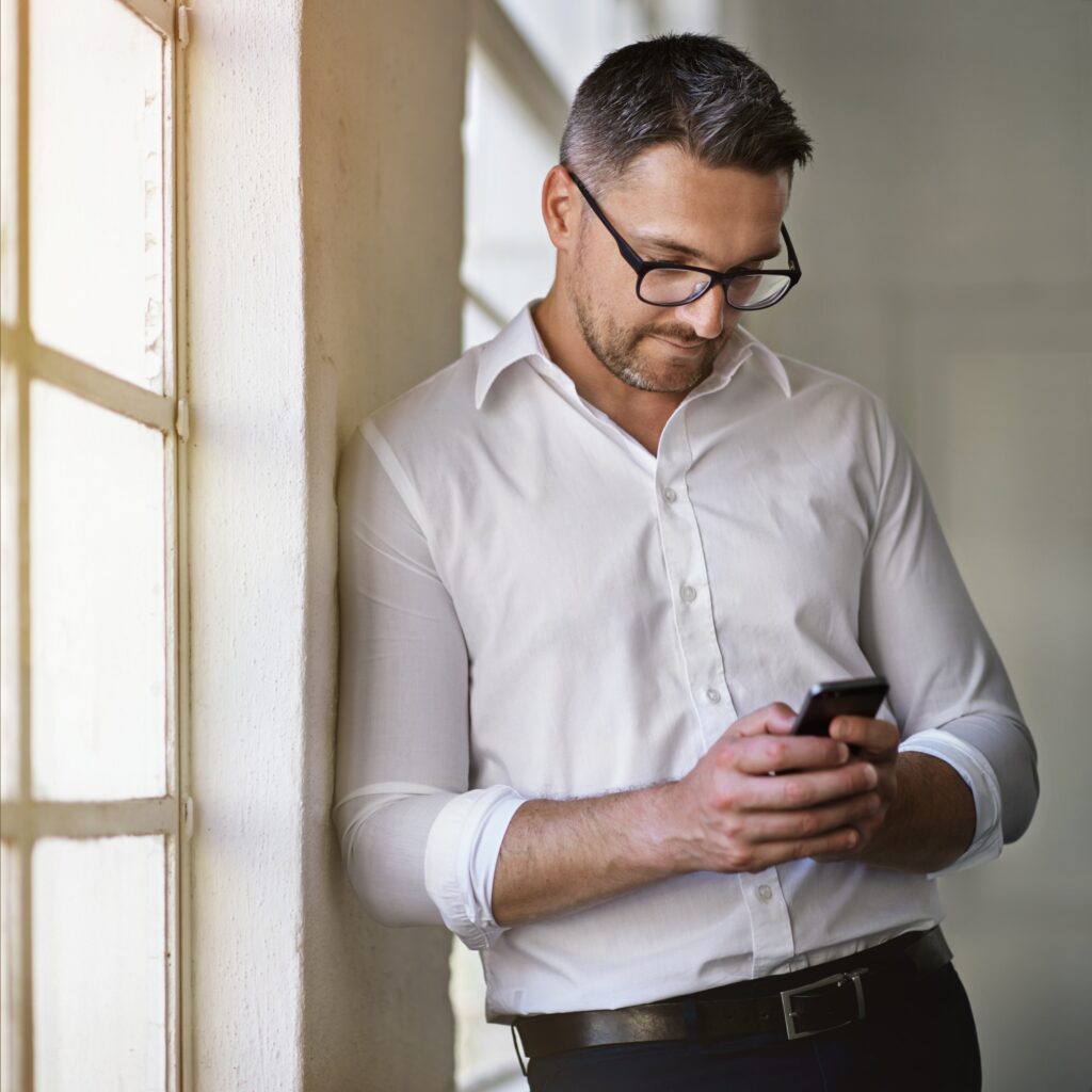 Giving prompt responses to his clients texts